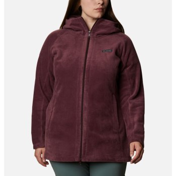 Columbia Benton Springs II Long Plus Size, Sudaderas Con Capucha Vino Para Mujer | 520498-BCG